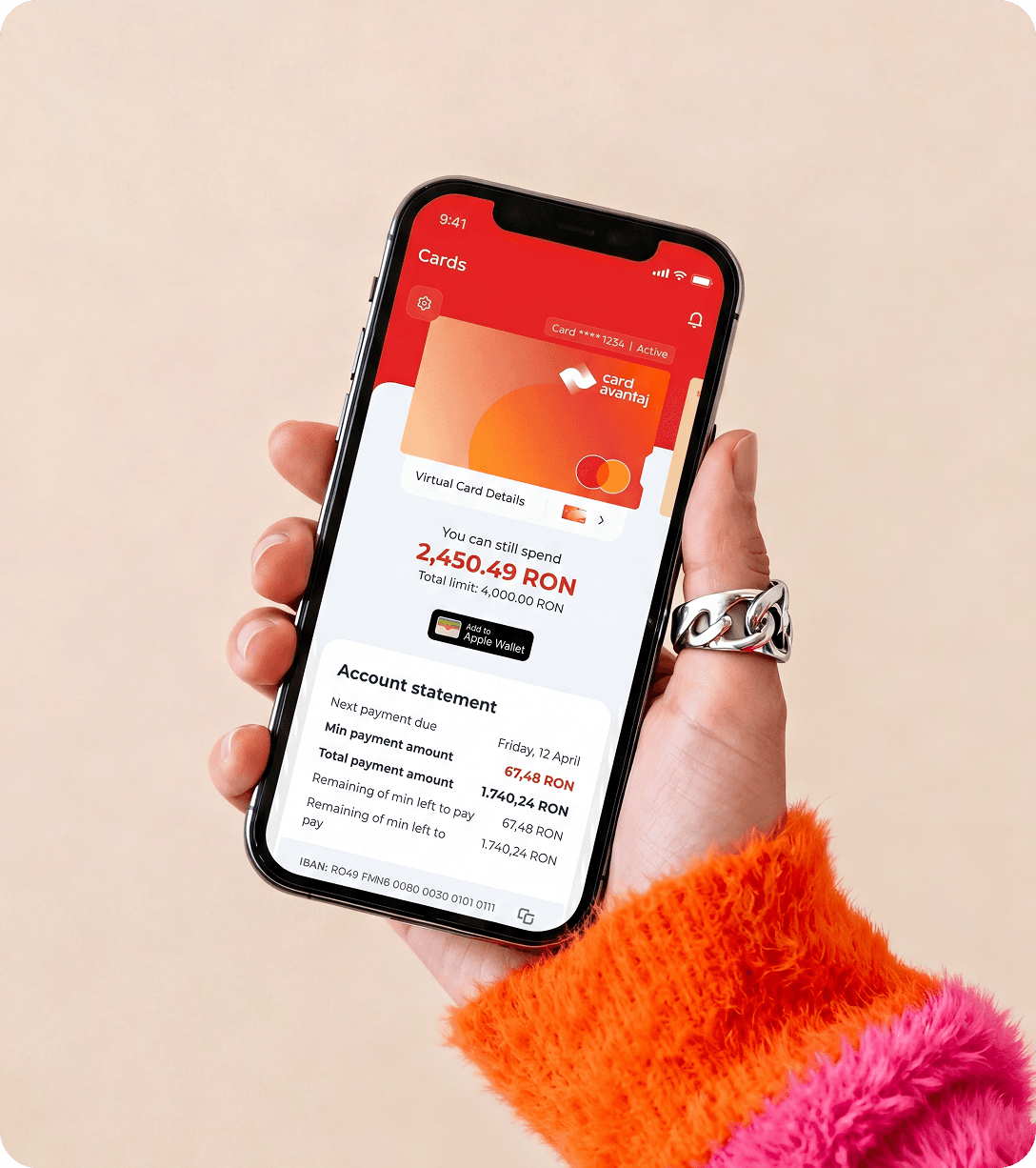 Avantaj Card debt view
